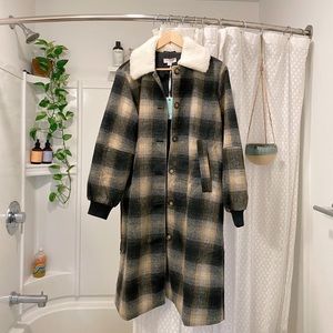 NWT Rachel Comey Oversized Plaid Coat